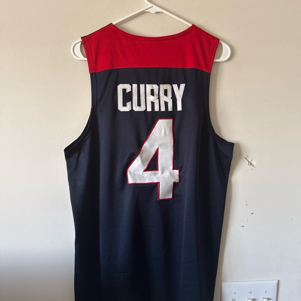 Men’s Nike Stephen Curry #4 Team USA 2014 Olympics FIBA Jersey Sz S - Blue RARE - Picture 7 of 7